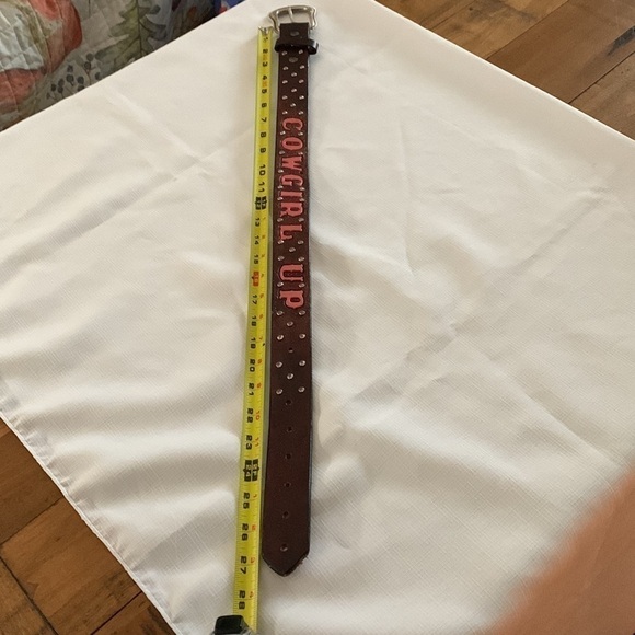 Western Belt Girls, Size 27”, Brown Leather. - Picture 3 of 6